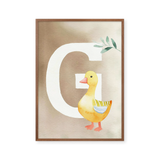 Bogstavsplakat - G for gås