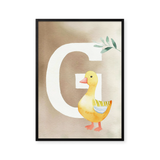 Bogstavsplakat - G for gås