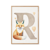 Bogstavsplakat - R for ræv