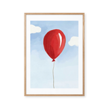 Ensom ballon i himlens blå