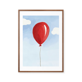 Ensom ballon i himlens blå
