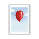 Ensom ballon i himlens blå