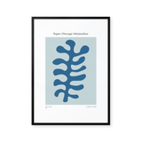 Papier Découpé Minimaliste - Dusk Blue