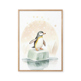 Pingvin på isflage