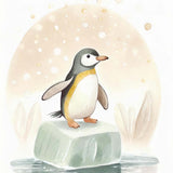 Pingvin på isflage
