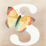 Bogstavsplakat - S for sommerfugl