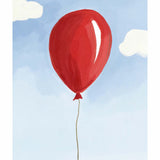 Ensom ballon i himlens blå