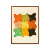 Abstraktion In Orange, Gelb Und Grün