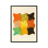 Abstraktion In Orange, Gelb Und Grün