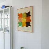 Abstraktion In Orange, Gelb Und Grün