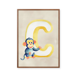 Bogstavsplakat - C for chimpanse