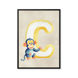 Bogstavsplakat - C for chimpanse