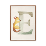Bogstavsplakat - E for egern