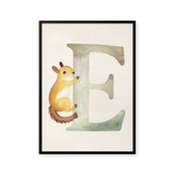 Bogstavsplakat - E for egern