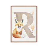 Bogstavsplakat - R for ræv