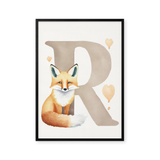 Bogstavsplakat - R for ræv