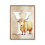 Bogstavsplakat - Y for yak