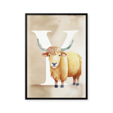 Bogstavsplakat - Y for yak