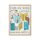 Explore with books. Book week