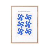 Papier Découpé Minimaliste - Blue