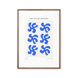 Papier Découpé Minimaliste - Blue