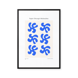 Papier Découpé Minimaliste - Blue