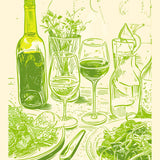 un beau dîner d'été