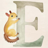 Bogstavsplakat - E for egern