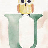 Bogstavsplakat - U for ugle