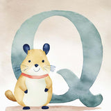 Bogstavsplakat - Q for quokka