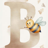 Bogstavsplakat - B for bi