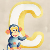 Bogstavsplakat - C for chimpanse